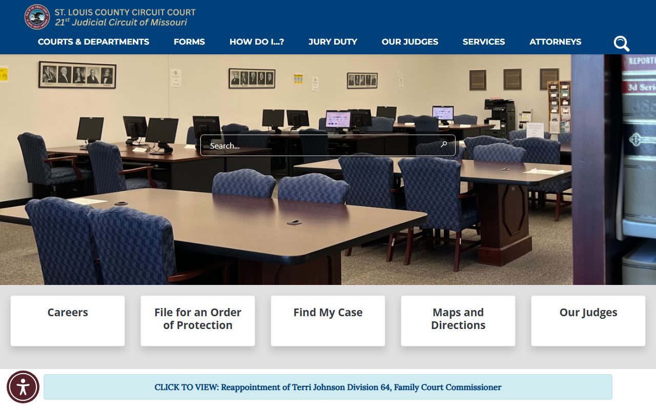 St. Louis County court records 21st Judicial Circuit home page