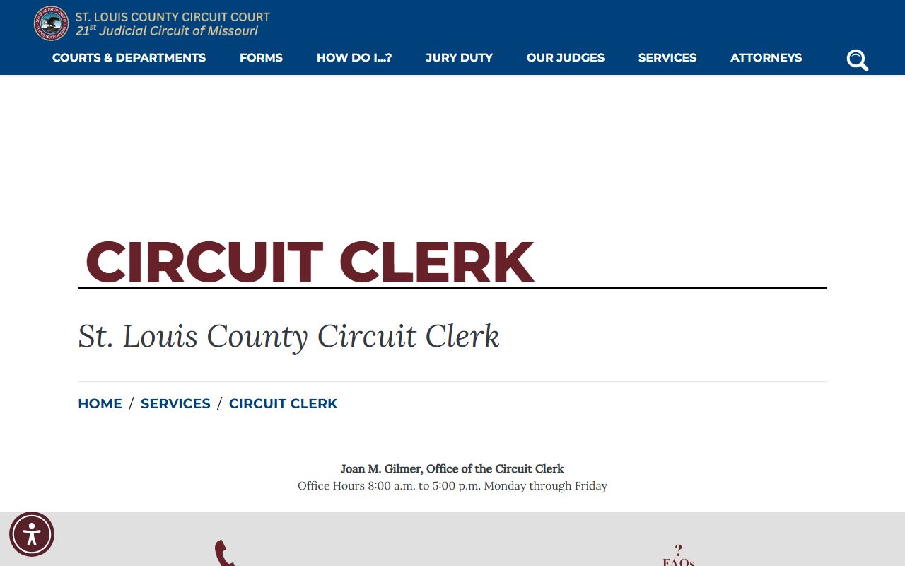 St. Louis County court records Circuit Clerk services