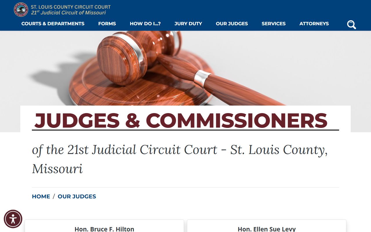 St. Louis County court records judges and commissioners roster