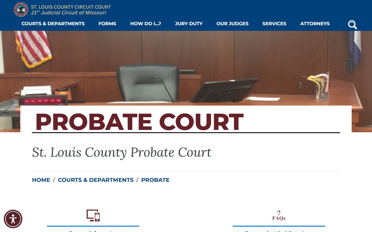 St. Louis County probate records Probate Division page